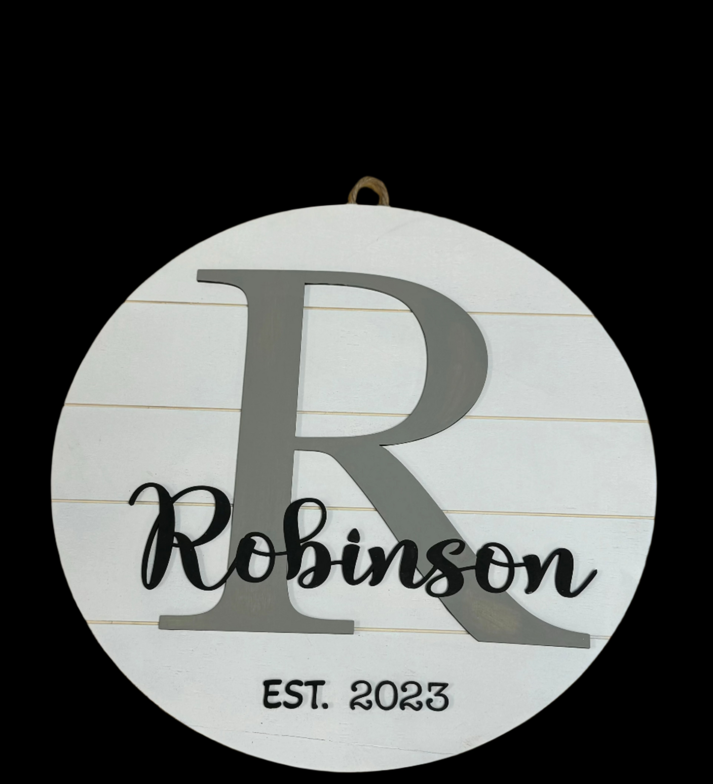 Last Name Door Hanger
