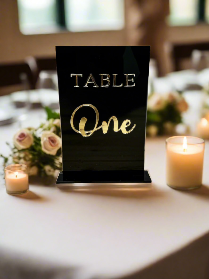 Acrylic Table Numbers