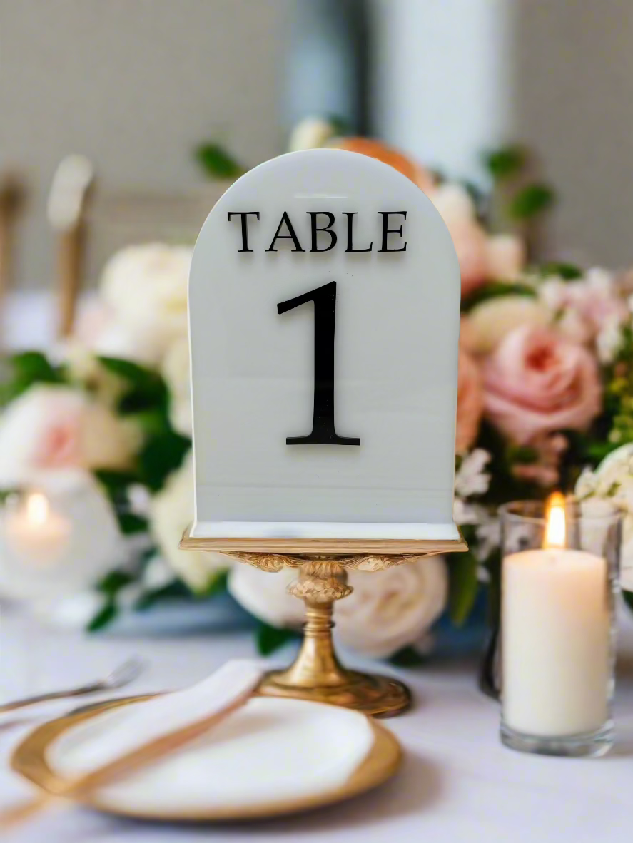 Acrylic Table Numbers