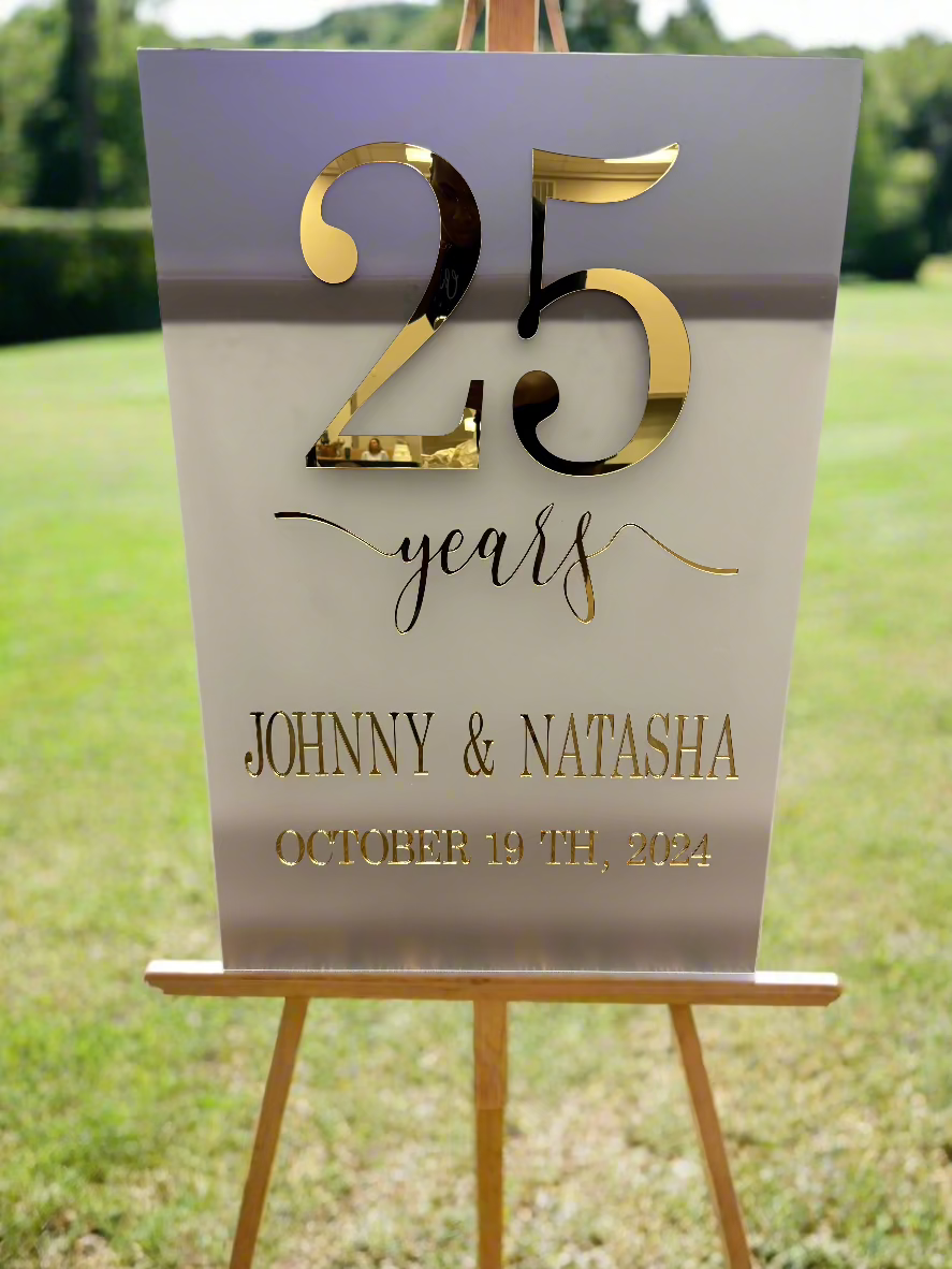 Frosted Acrylic Welcome Sign
