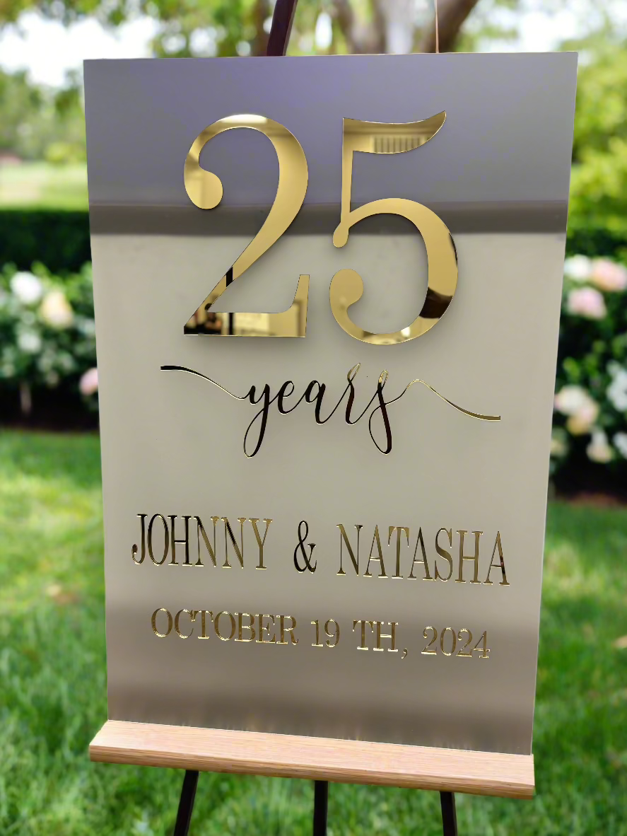 Frosted Acrylic Welcome Sign